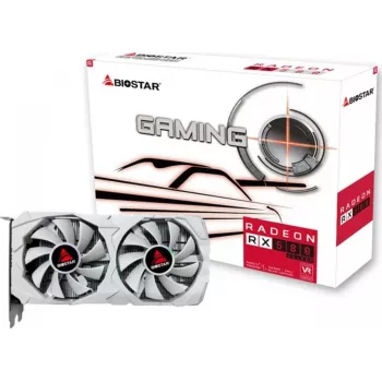 Vaizdo plokštė BIOSTAR Radeon RX 580 8 GB GDDR5, 256 bit, PCIe 3.0 x16, dviejų ventiliatorių, 1x HDMI, 2x DisplayPort