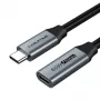 USB 3.0 Type-C ilgintuvas (M) - USB Type-C (L), 5Gbps, 60W, 4K/60Hz, 0,5m