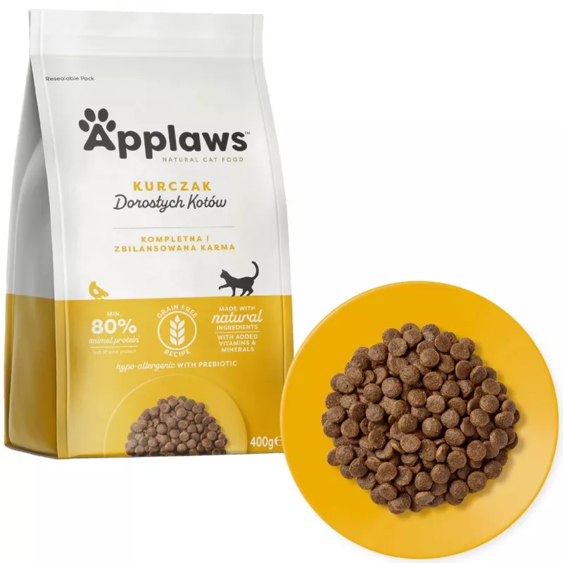 APPLAWS Adult Chicken - sausas kačių maistas - 400g