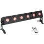 LED juosta EUROLITE AKKU Bar-6 Entry QCL RGBW, 6x4W LED, baterijomis maitinamas nešiojamas apšvietimas