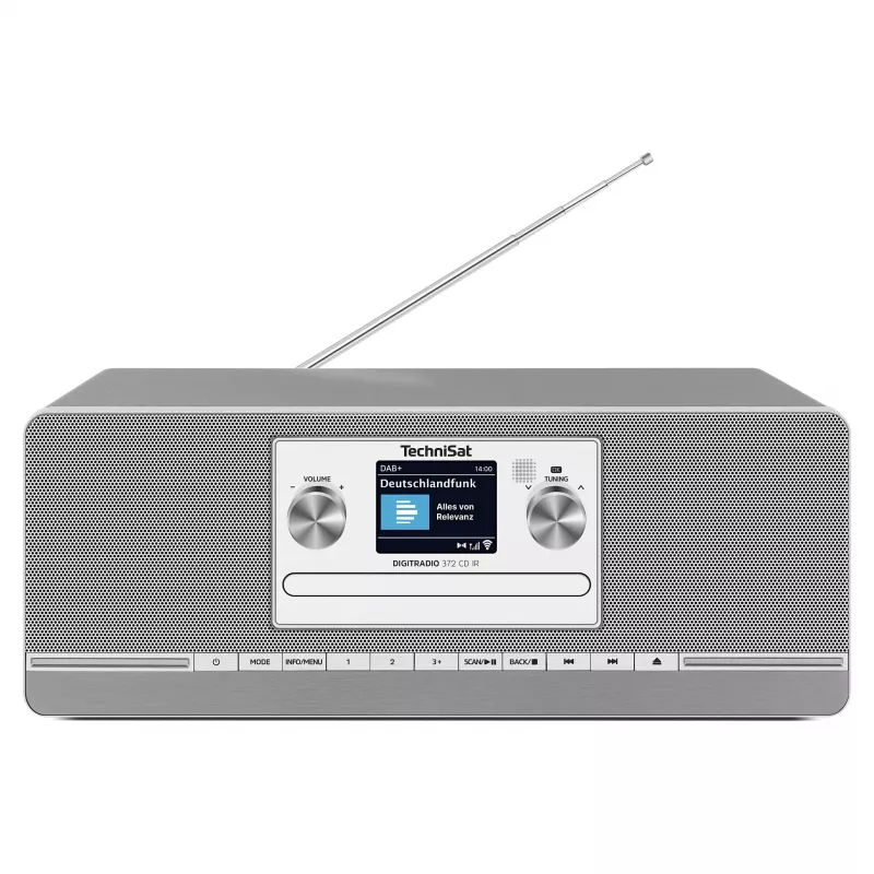 TechniSat DIGITRADIO 372 CD IR Internetinis radijas su DAB+ ir FM imtuvu, antracito ir sidabro spalvos