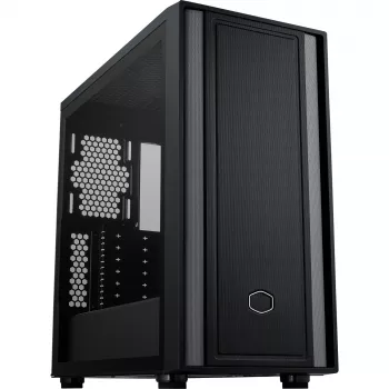 Cooler Master MasterBox 600 Lite PC korpusas, MIDI-Tower, E-ATX, grūdintas stiklas - juodas