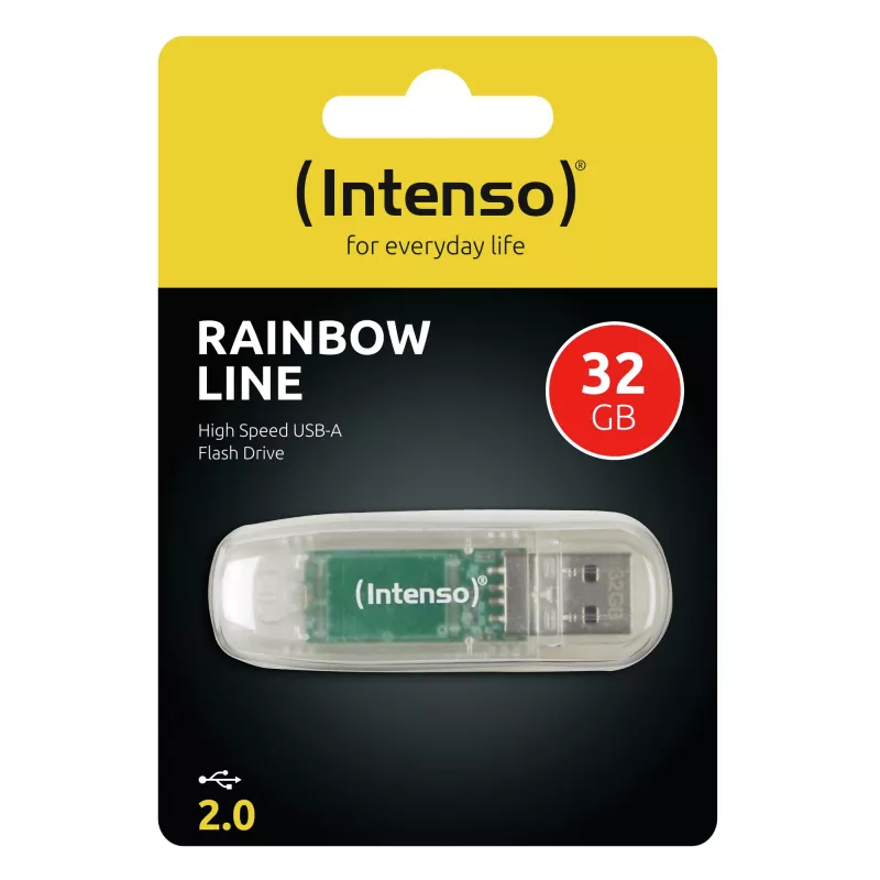 INTENSO 3502480 USB 2.0 32 GB skaidrus atmintukas