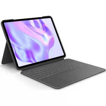 Logitech Combo Touch - Tastatur und Foliohülle - mit Trackpad - hinterleuchtet - Apple Smart connector - QWERTY - Nordisch (Dänisch/Finnisch/Norwegisc