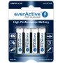 everActive šarminė vienkartinė baterija AA 1,5 V LR64BLPA pakuotė po 4 vnt.