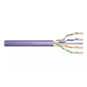 Tinklo kabelis Digitus Cat.6 U/UTP 305m violetinis
