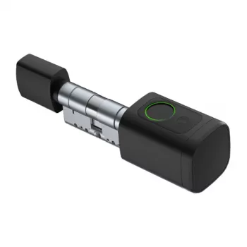Skaitmeninė spynos cilindrinė įdėkla Avatto SDL-V1-B80 — 80 mm, juoda, bekontaktė elektroninė įdėkla