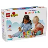 Konstruktorius LEGO DUPLO 10421 ABC sunkvežimis, 36 dalių, 2 minifigūrėlės, nuo 2 m., matmenys 110×140×70 mm