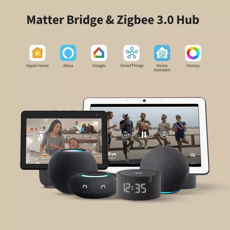 AQARA Panel Hub S1 Plus (MP-K03D) – WiFi jutiklinis skydelis su Zigbee šliuzo funkcija