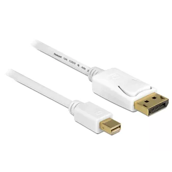 DisplayPort kabelis DeLOCK 83484 Mini DisplayPort 5 m Baltas
