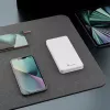 Powerbankas Extralink EPB-078W 10000 mAh Baltas, USB-C, 10 W išėjimas, įkrauna iki 2 įrenginių