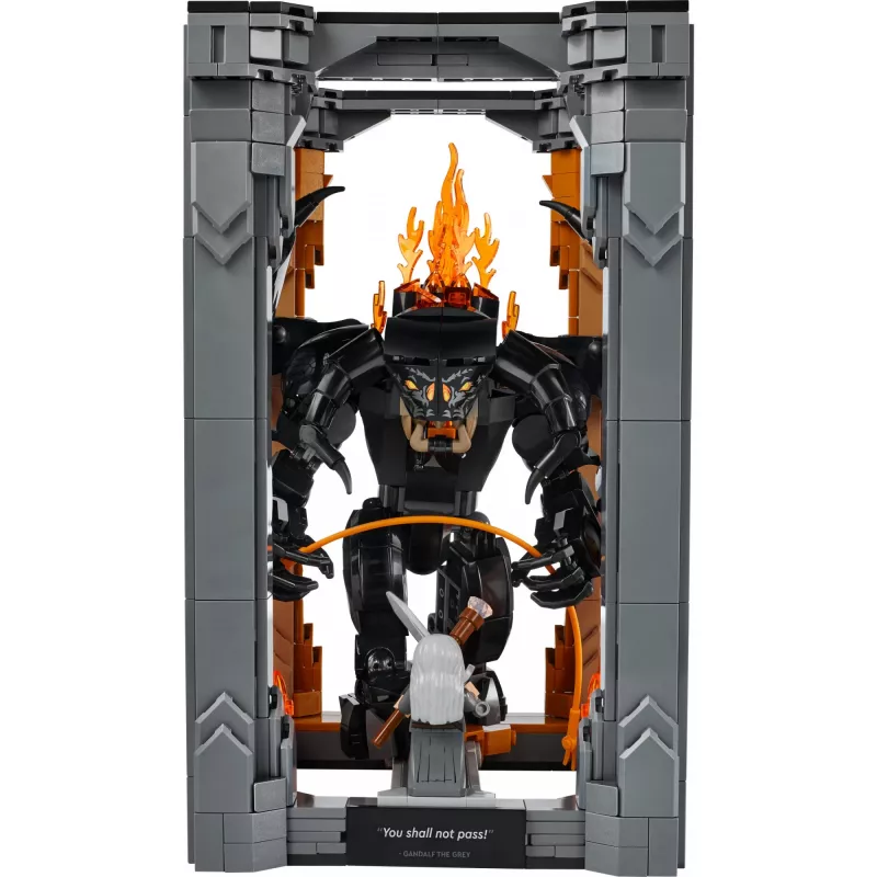LEGO ICONS 10367 „Žiedų valdovas: Balrogas“ knygų lentynos intarpas