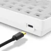 Sharkoon SKILLER SGK50 S3 Barebone 75% belaidė klaviatūra be jungiklių ir dangtelių, balta