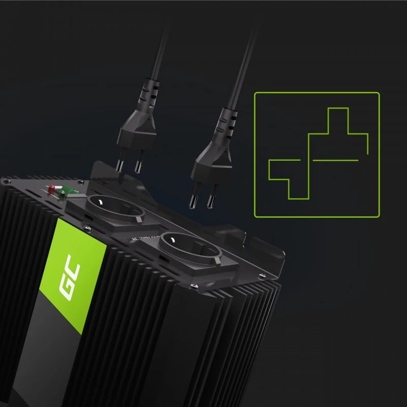 Inverteris Green Cell INVGC12 Auto 3000 W Juodas