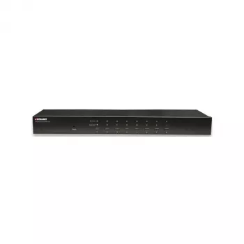 Intellinet 8 prievadų stovo KVM jungiklis, kombinuotas USB + PS/2, ekraninis meniu, kabeliai komplekte (Euro 2 kištukas)