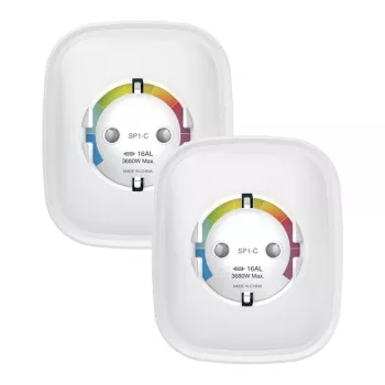Gosund SP1-HE išmanusis kištukinis lizdas WiFi, 2 vnt., suderinamas su HomeKit, 16A