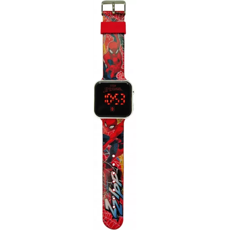 Wristwatch LED with calendar Spiderman