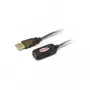 USB 2.0 prailginimo kabelis Unitek Y-250, 5 m, juodas, kištukas–lizdas
