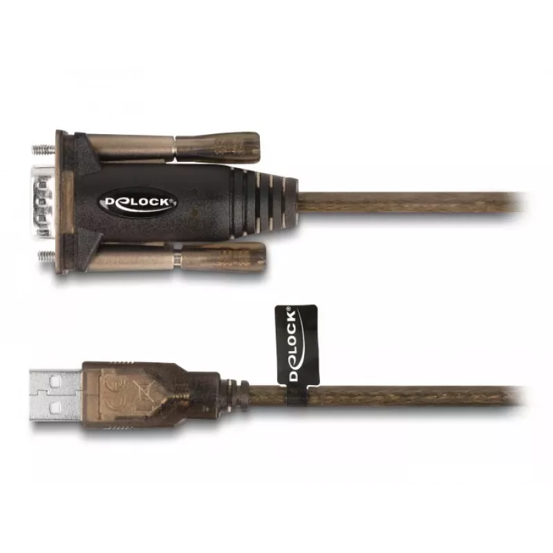 Adapteris USB 2.0 Type-A į RS-232 D-Sub 9 kontaktų kištuką DeLOCK 62646