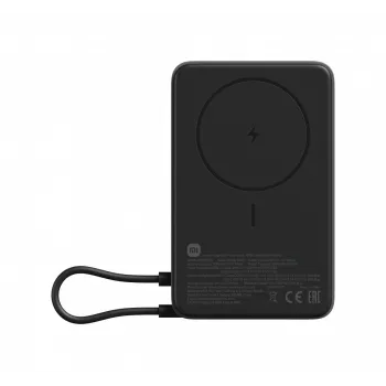 Powerbankas Xiaomi BHR08P9GL 5900 mAh Li-Ion, belaidis įkrovimas, USB-C, pilka