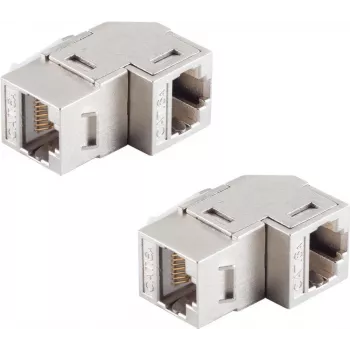 RJ45 jungtis ShiverPeaks BS08-10004-2 CAT 6A kampuota STP, 2 vnt. pakuotė