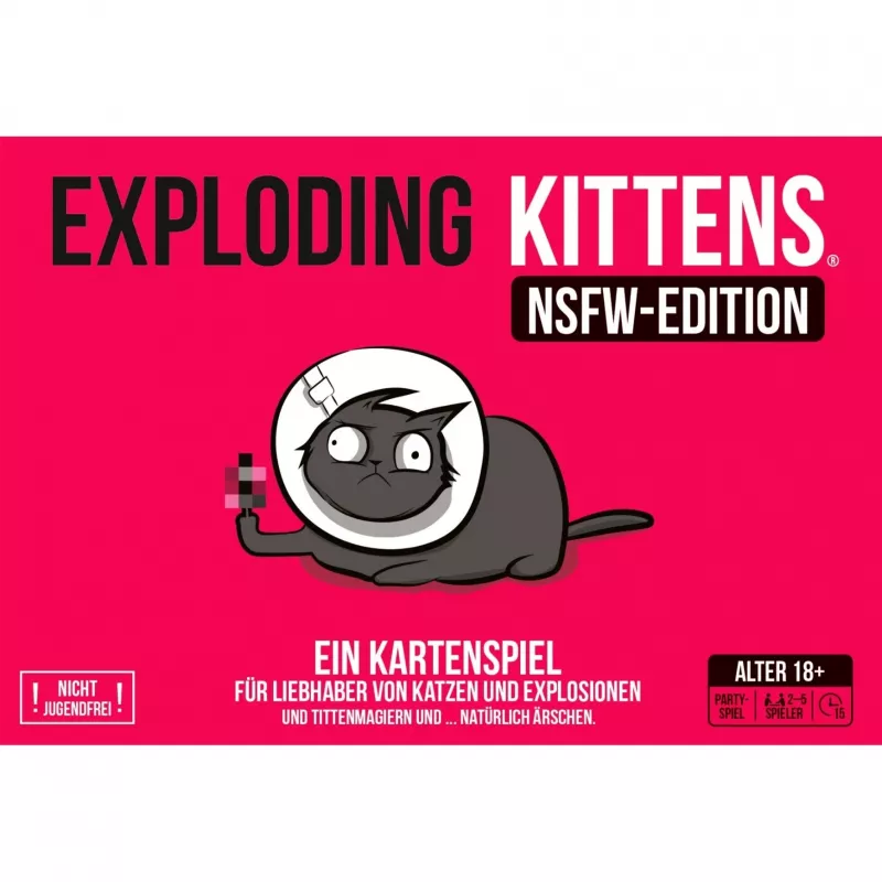 Exploding Kittens – NSFW versija, kortų žaidimas