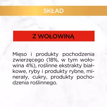 PURINA Gourmet Gold Succulent Delights Beef - šlapias kačių ėdalas - 85g