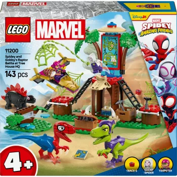 LEGO MARVEL 11200 Spidey ir Gobio raptorių mūšis prie medžio namelio būstinės