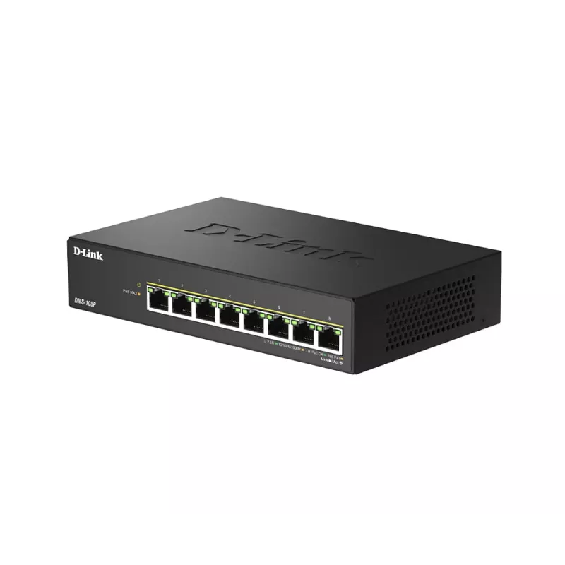 Nevaldytas jungiklis D-Link DMS-108P/E 8 prievadų 2.5G PoE++ 40 Gbit/s
