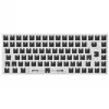 Sharkoon SKILLER SGK50 S3 Barebone 75% belaidė klaviatūra be jungiklių ir dangtelių, balta