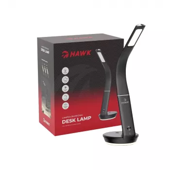 Stalinė lempa Hawk HW-LAMP02 Juoda – reguliuojamas ryškumas, reguliuojama rankena