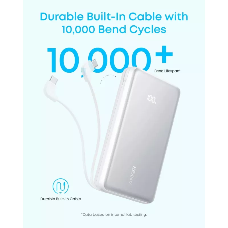 Anker Zolo A110EH11 20000 mAh 22.5W USB-C nešiojamas powerbankas, juodas