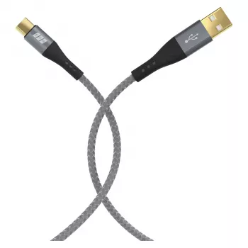 EFB Elektronik USB-A į USB-C laidų rinkinys 60W QC 3A 2x3m Pilka - Skaitmeniniai/Duomenys (USB-AC-00009)