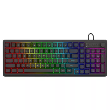 Savio Galaxis klaviatūra žaidimams, membraninė, USB, QWERTY JAV anglų, juoda
