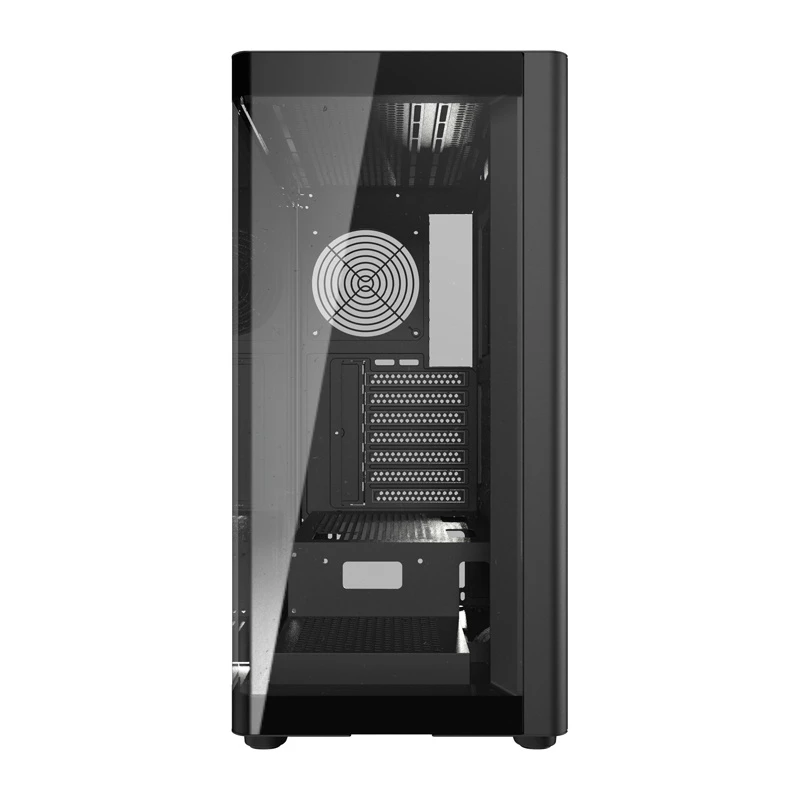Kompiuterio korpusas DarkFlash DS900G (juodas) – mid-tower ATX su grūdinto stiklo šoniniu dangčiu