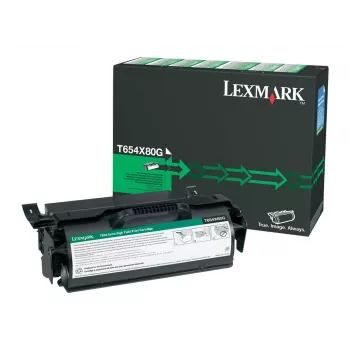 Kasetė su toneriu Lexmark T654X80G 36 000 puslapių juoda