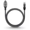 Goobay 70752 USB-C 3.1 į RJ45 Ethernet kabelis, Cat6 F/UTP, 5 m, juodas/sidabrinis