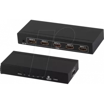HDMI vaizdo jungiklis ShiverPeaks SP05-02005
