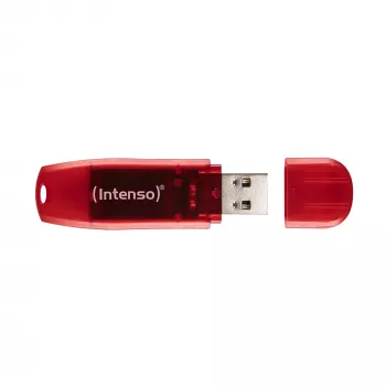 USB atmintukas Intenso 128 GB USB Type-A 2.0 Raudonas permatomas