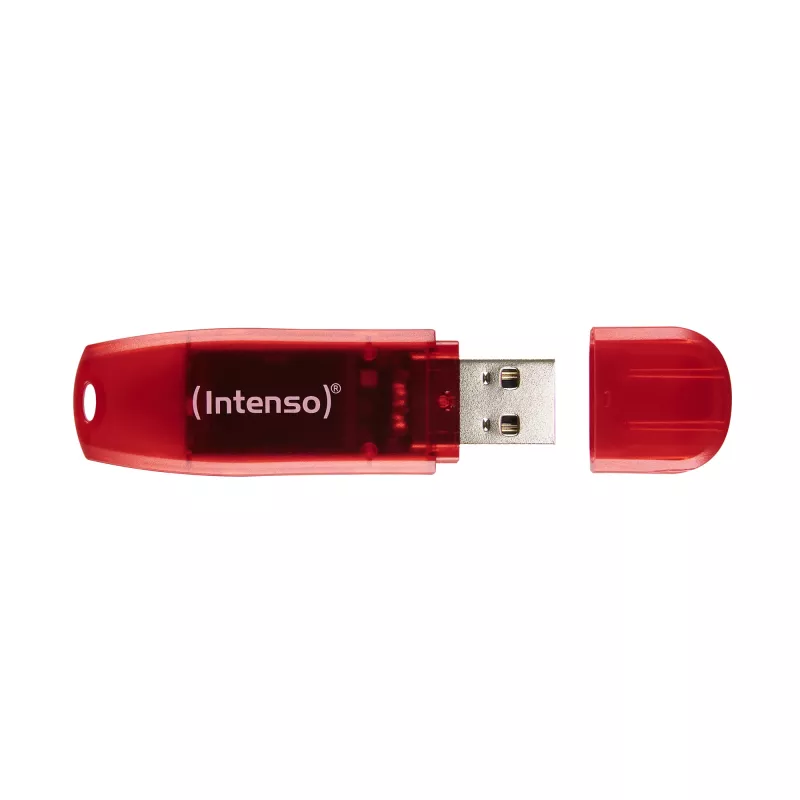 USB atmintukas Intenso 128 GB USB Type-A 2.0 Raudonas permatomas