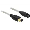 FireWire kabelis DeLOCK 82595 1m pilkas Kištukas/Kištukas