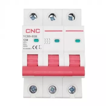Automatinis jungiklis HiSmart NV821556 3-polių 32A C charakteristika