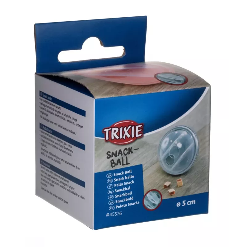 Snack kamuoliukas Trixie 5 cm katėms, technopolimeras, įvairių spalvų