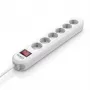 BACHMANN SMART Power Strip 6x Įžemintas Kištukas Baltas 3m
