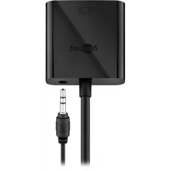Wentronic Goobay HDMI / VGA Adapter [1x HDMI-Stecker - 1x VGA-Buchse, Klinkenbuchse 3.5 mm] Schwarz Goobay (68793)