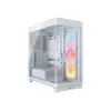 Korpusas PC Corsair 4500X LX-R RGB grūdintas stiklas Midi bokštas baltas