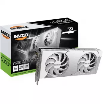 INNO3D GeForce RTX 5060 Ti 8GB GDDR7 TWIN X2 OC WHITE vaizdo plokštė