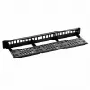 Patch panel 1U LANBERG PPKS-1124-B, 24 prievadai, 1U, ABS, juoda, 482,6×44,5×154 mm