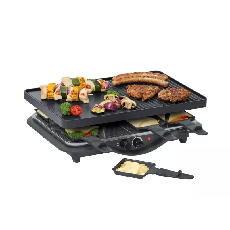 Raclette kepsninė Steba RC 28 8 asmenims 1400 W juoda chromuota