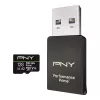 Atminties kortelė microSDXC PNY PRO Elite Prime 128GB + SD adapteris + USB-A kortelių skaitytuvas